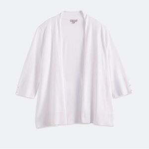 Elegant White Women's Cardigan